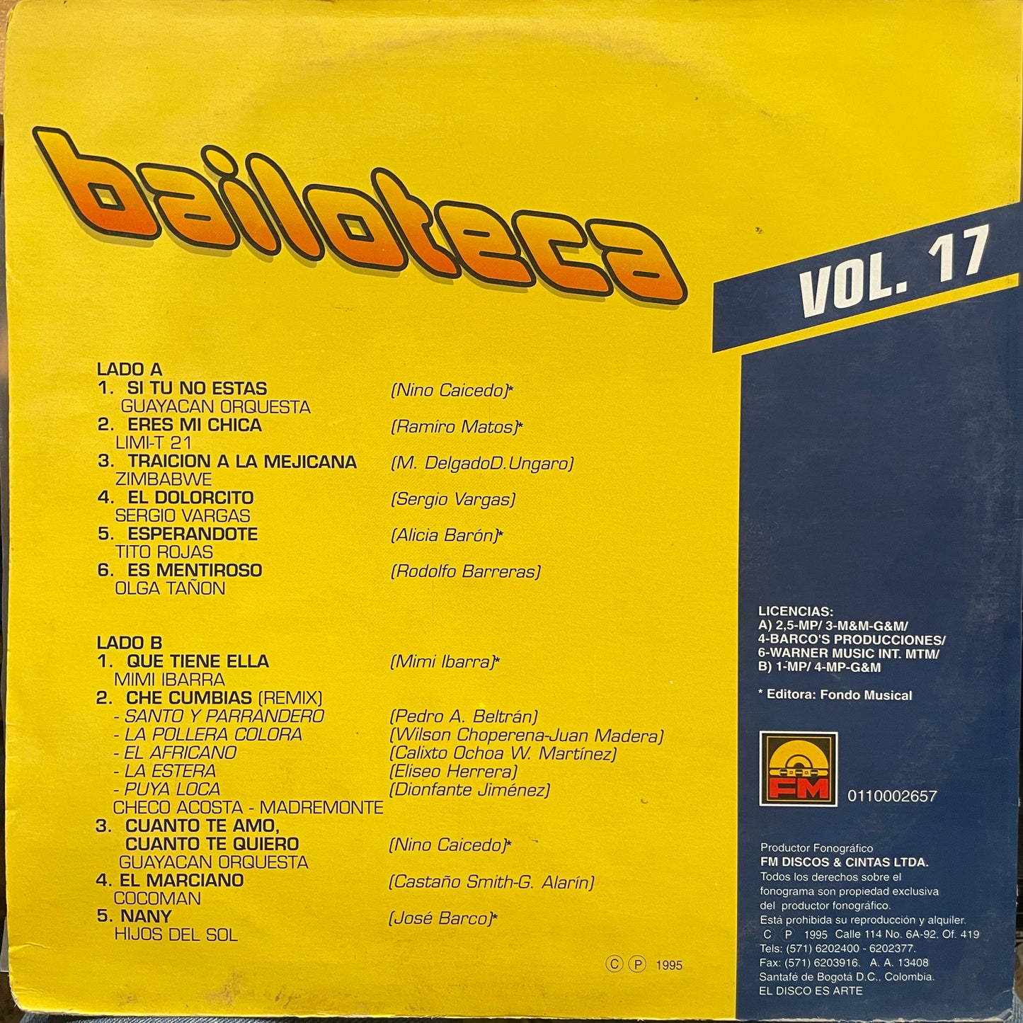 BAILOTECA VOL. 17 LP