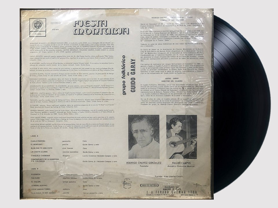 GRUPO FOLKLORICO DE GUIDO GARAY - FIESTA MONTUBIA LP