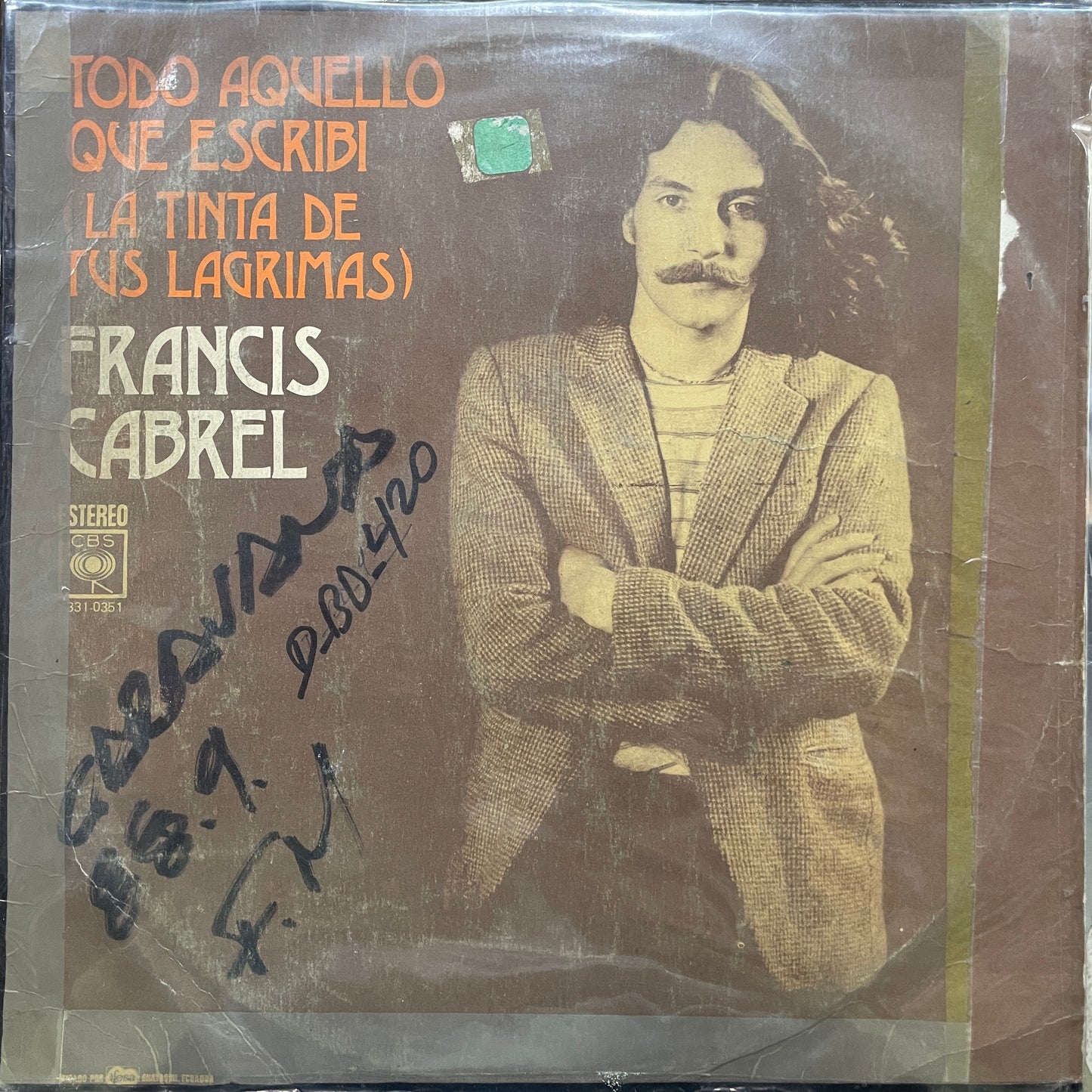 FRANCIS CABREL - TODO AQUELLO QUE ESCRIBI LP