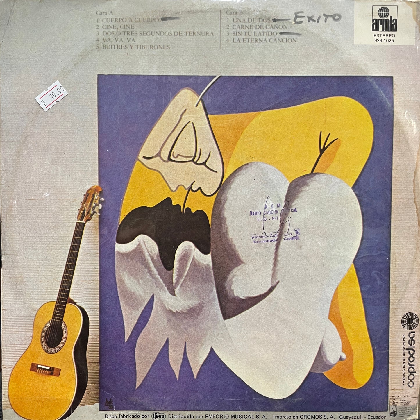 LUIS EDUARDO AUTE - CUERPO A CUERPO LP