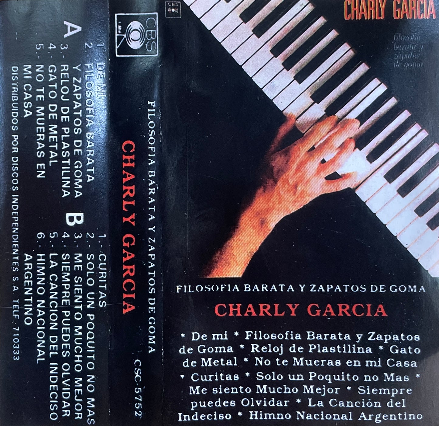 CHARLY GARCIA - FILOSOFIA BARATA Y ZAPATOS DE GOMA CASSETTE