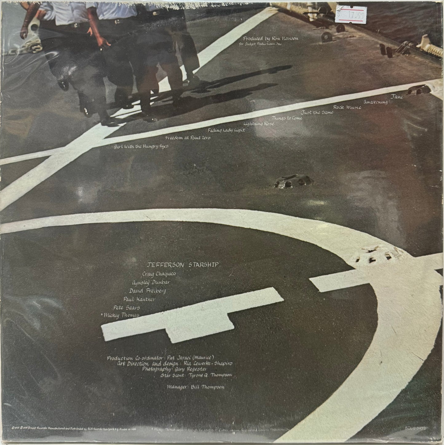 JEFFERSON STARSHIP - FREEDOM AT POINT ZERO LP