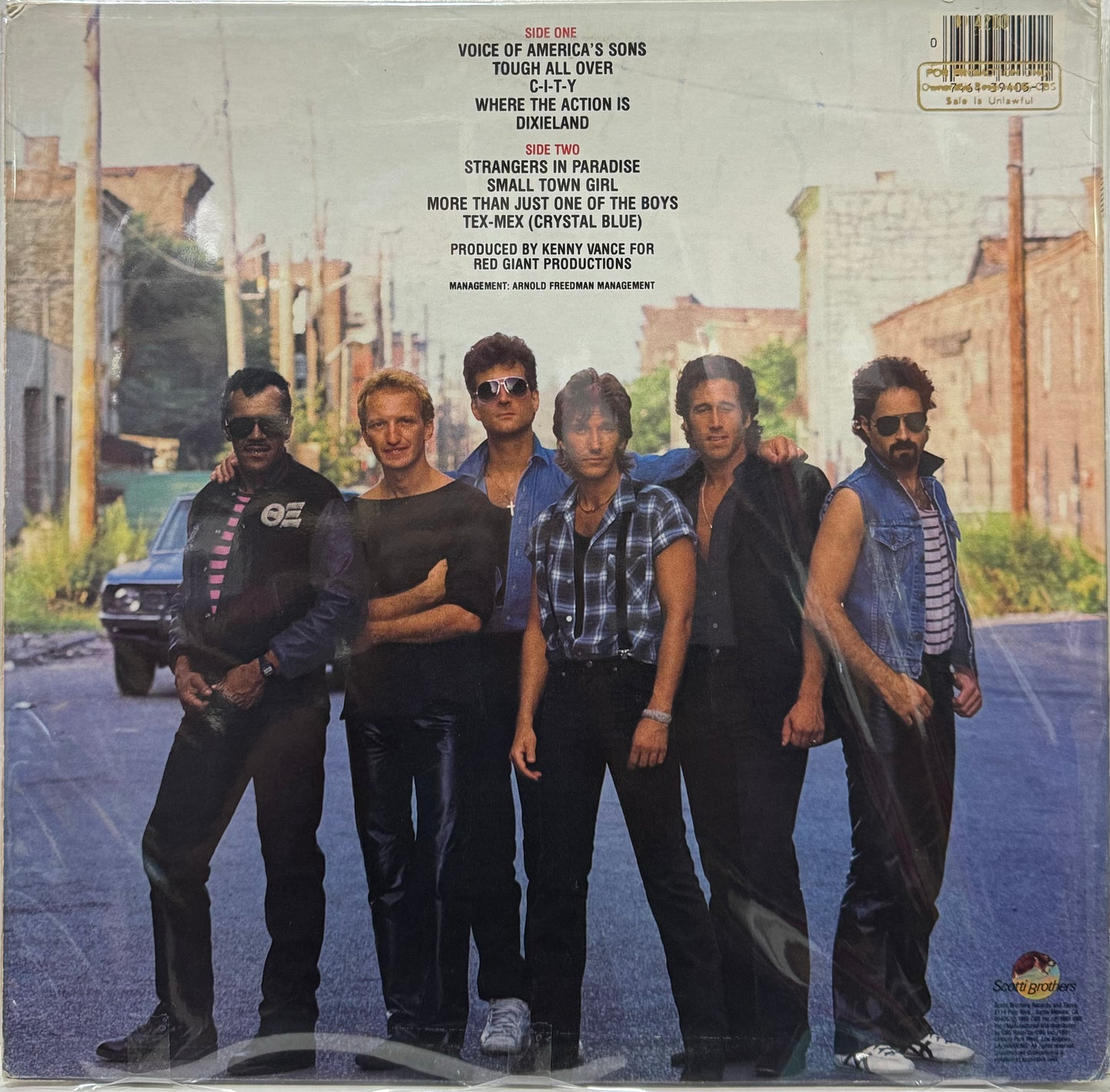 JOHN CAFFERTY AND THE BEAVER BROWN BAND - TOUGH ALL OVER LP