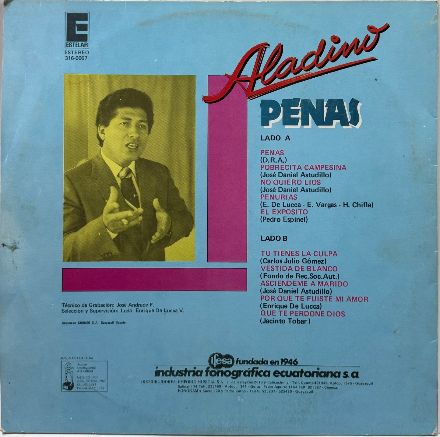 ALADINO - PENAS LP