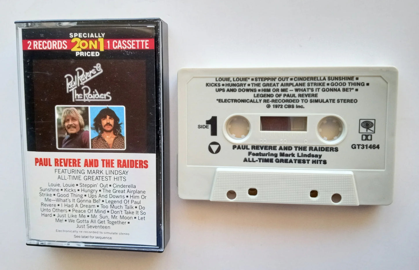 PAUL REVERE AND THE RAIDERS - ALL TIME GREATEST HITS CASSETTE