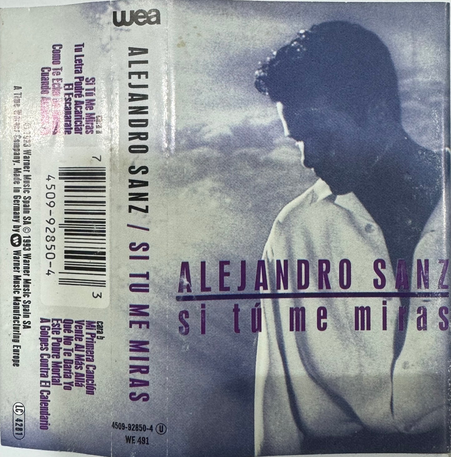 ALEJANDRO SANZ - SI TU ME MIRAS CASSETTE