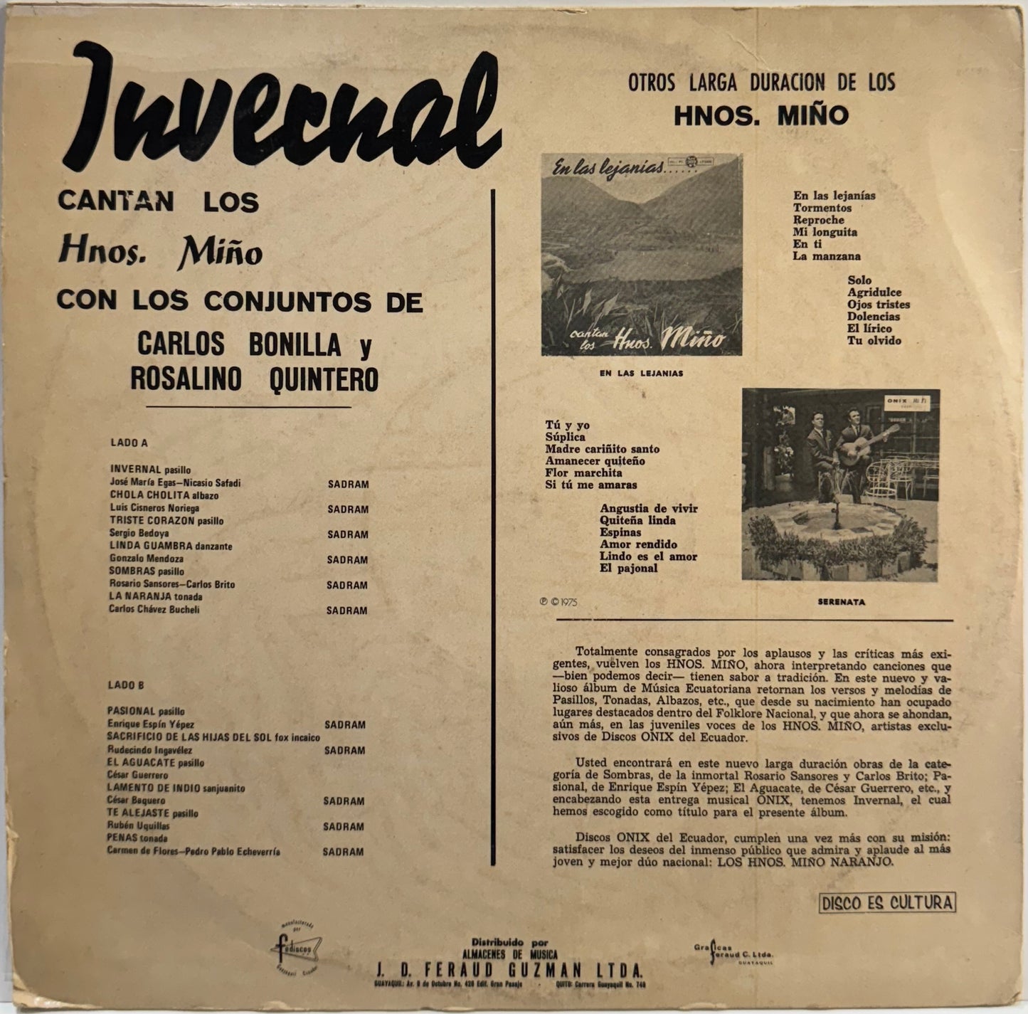 HNOS MIÑO NARANJO . INVERNAL LP