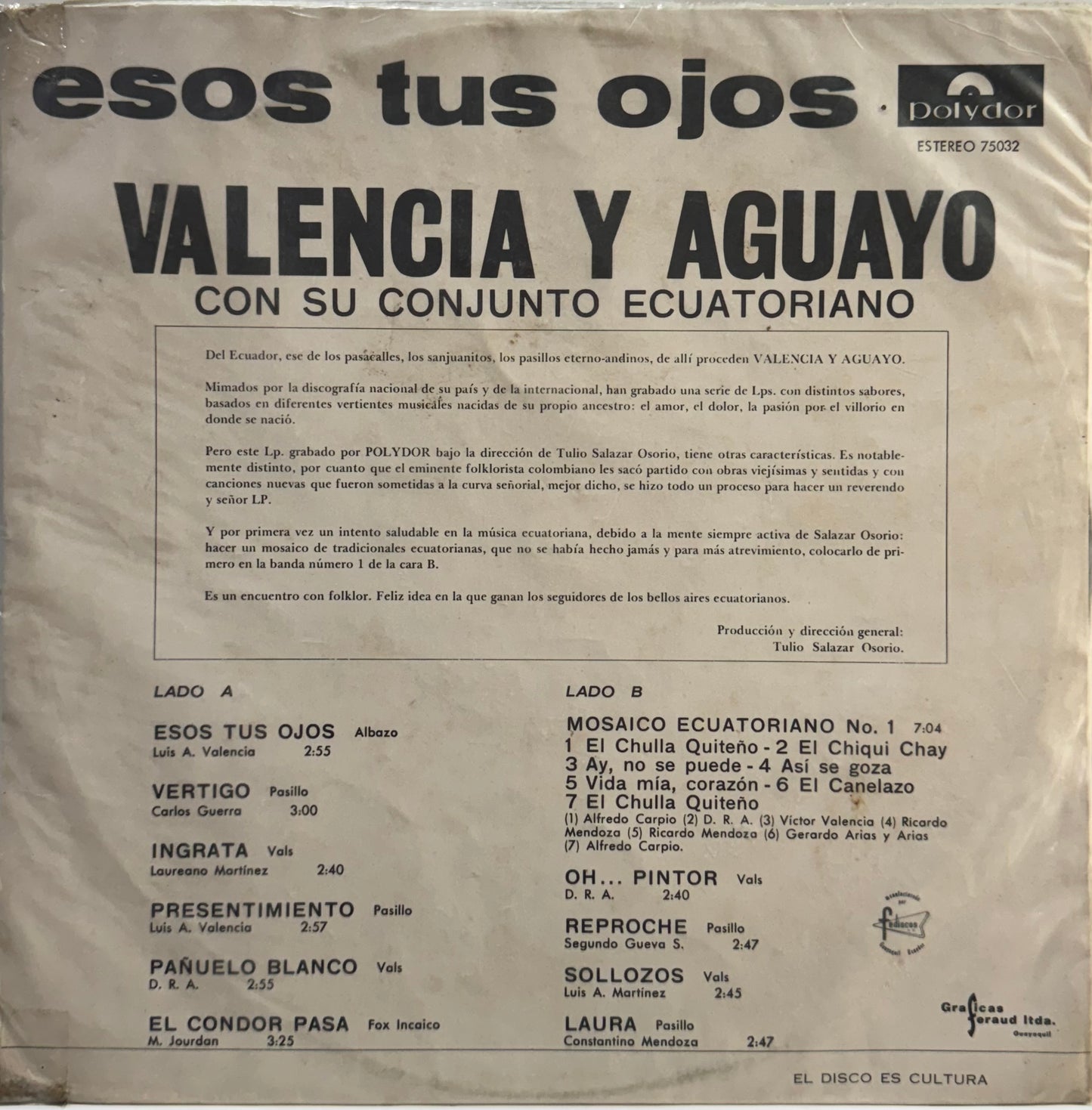VALENCIA Y AGUAYO - ESOS TUS OJOS LP