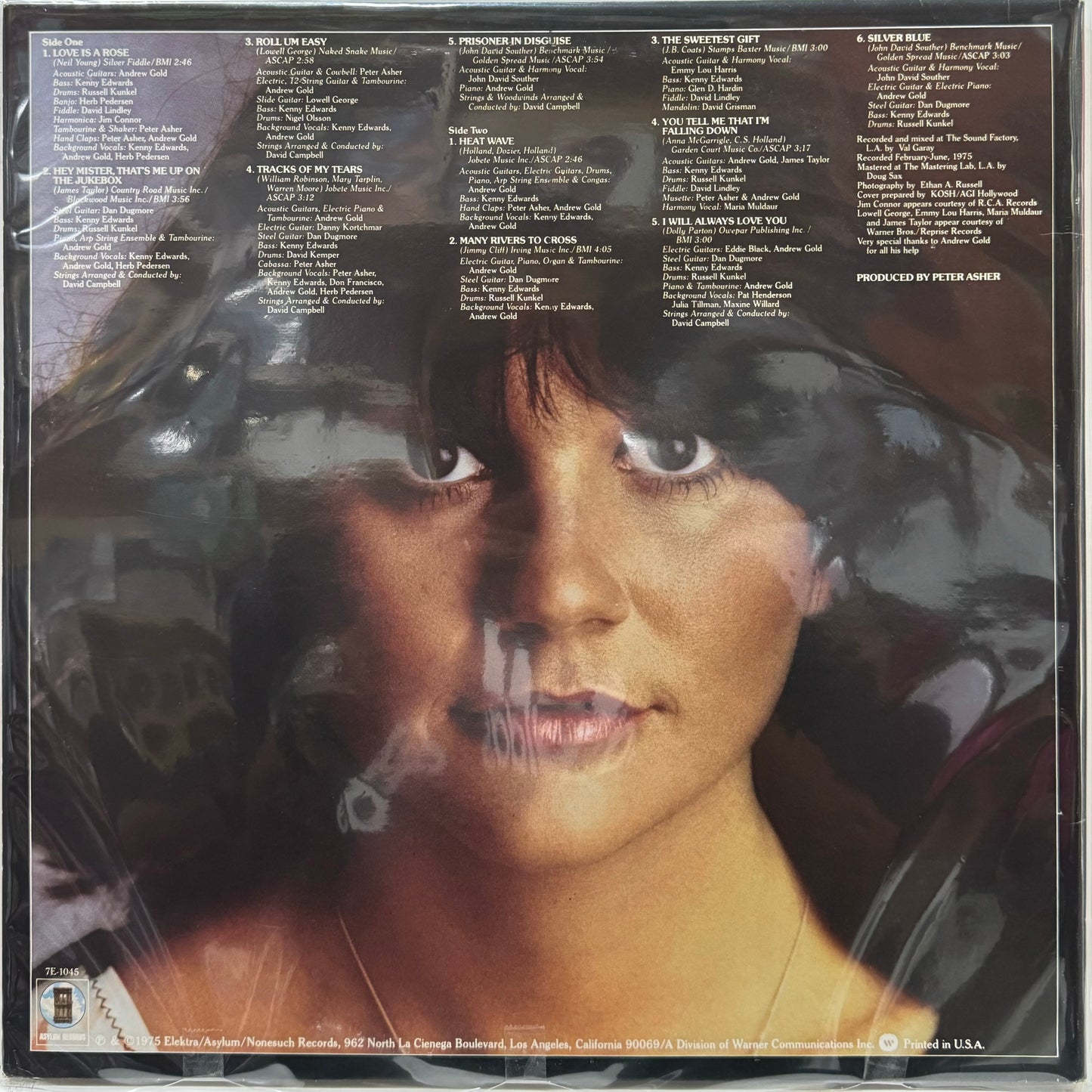 LINDA RONSTADT - PRISONER IN DISGUISE LP