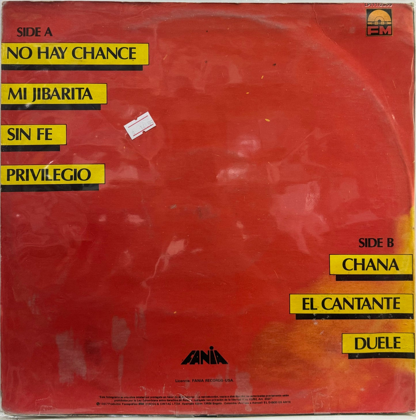 RUBEN BLADES - DOBLE FILO LP