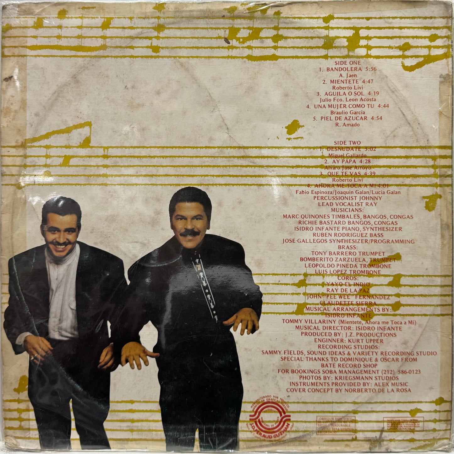 JOHNNY Y RAY - SALSA CON CLASE LP