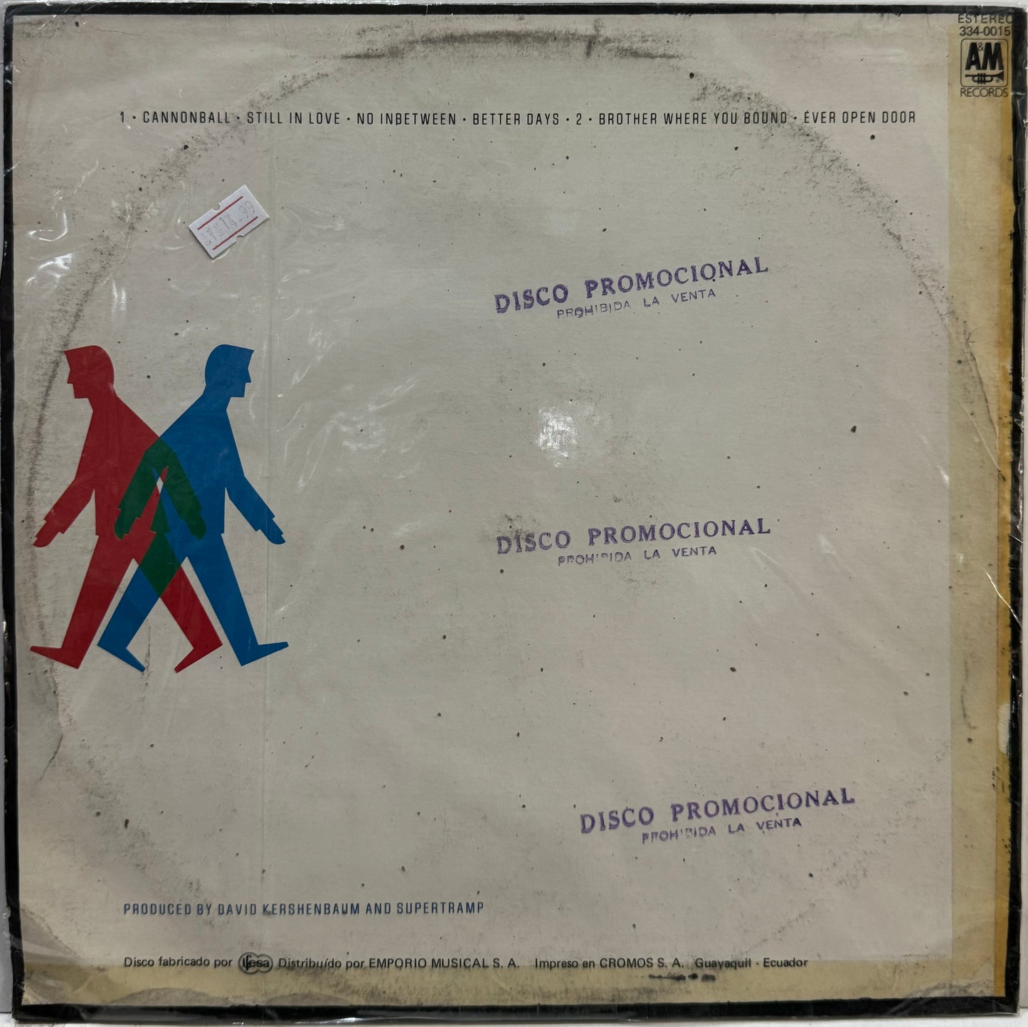 SUPERTRAMP - BROTHER WHERE YOU BOUND LP