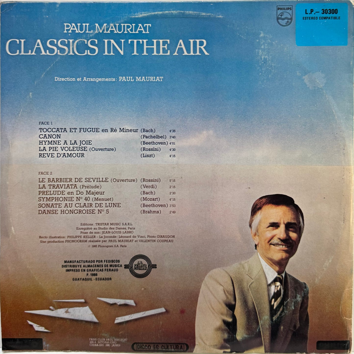 PAUL MAURIAT - CLASSICS IN THE AIR LP