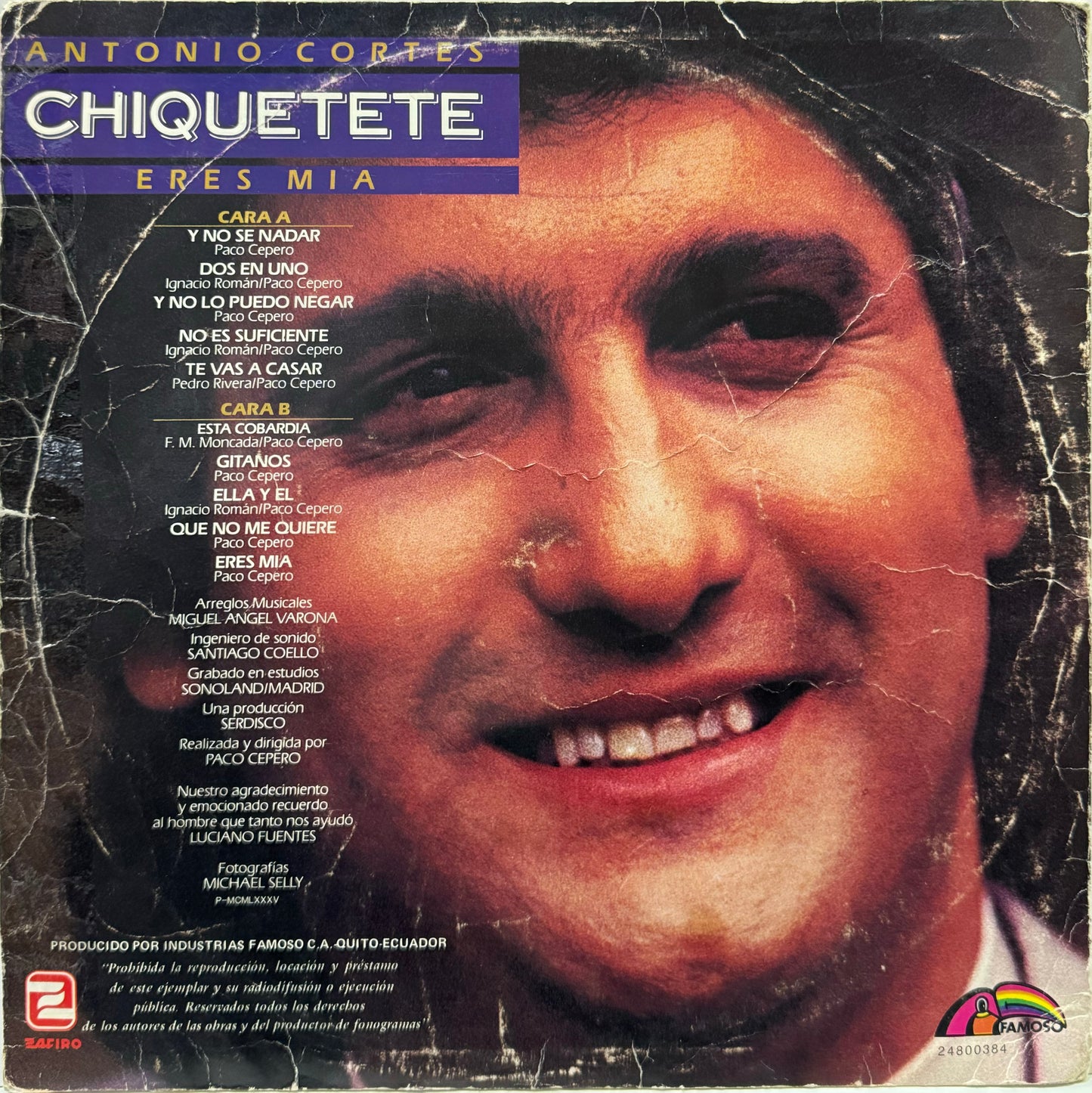 CHIQUETETE - ERES MIA LP