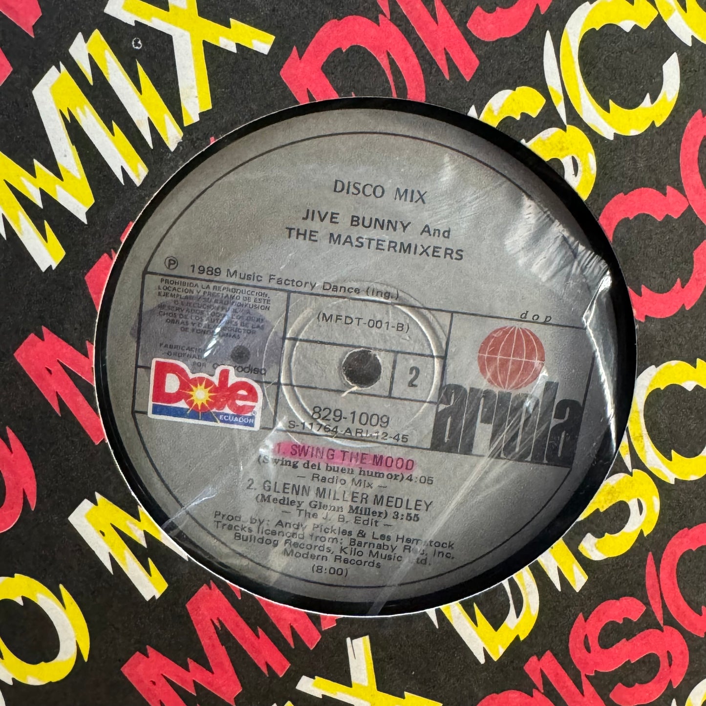 JIVE BUNNY AND THE MASTERMIXERS . SWING THE MOOD LP (MAXI SINGLE)