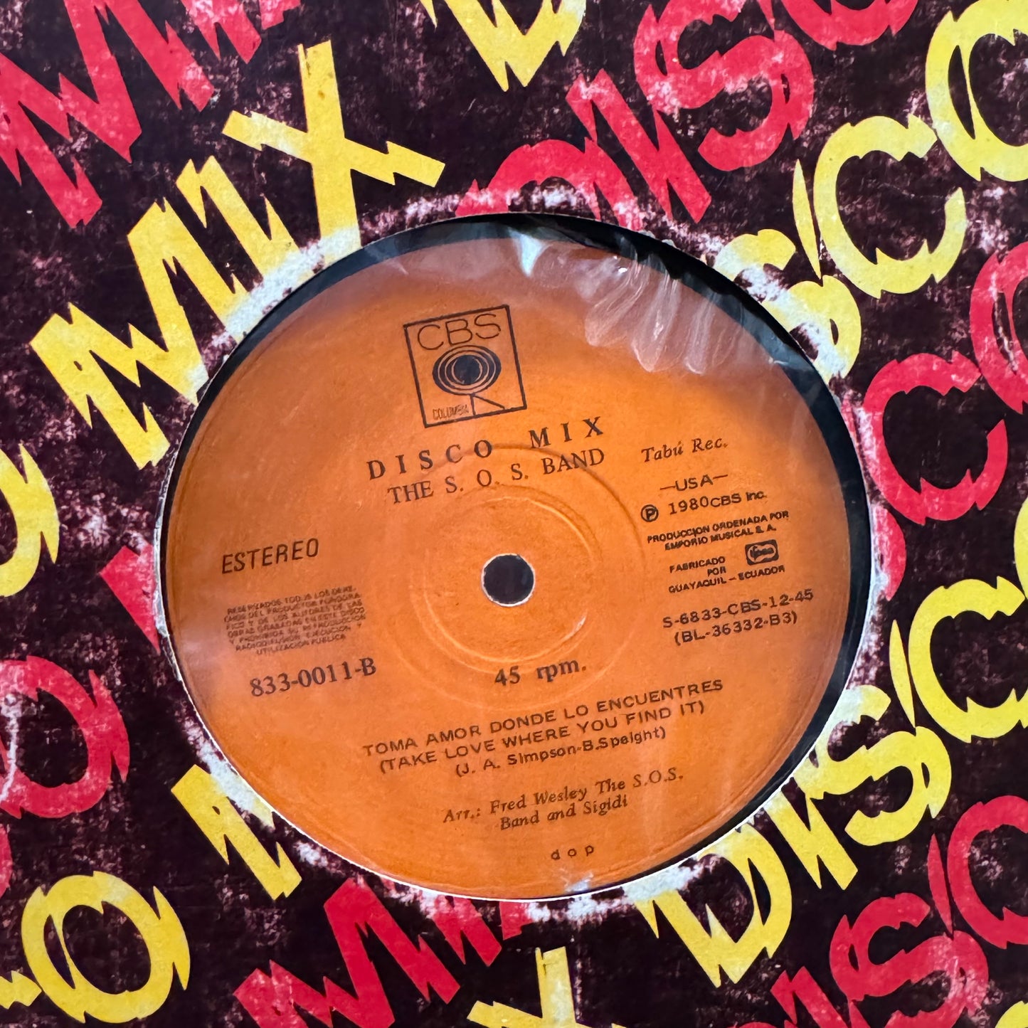 THE S. O. S BAND - TOMA TU TIEMPO LP (MAXI SINGLE)