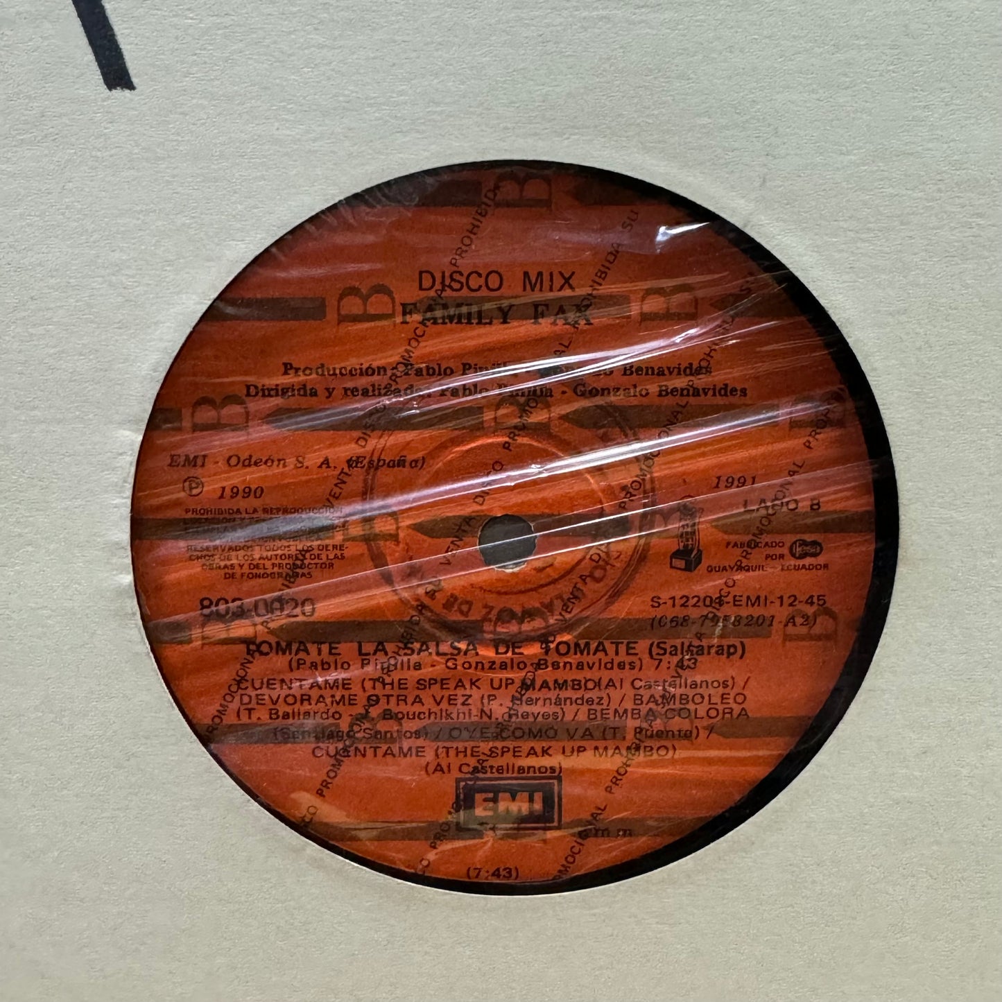 FAMILY FAX - QUE BOLEROS TENGO LP (MAXI SINGLE)