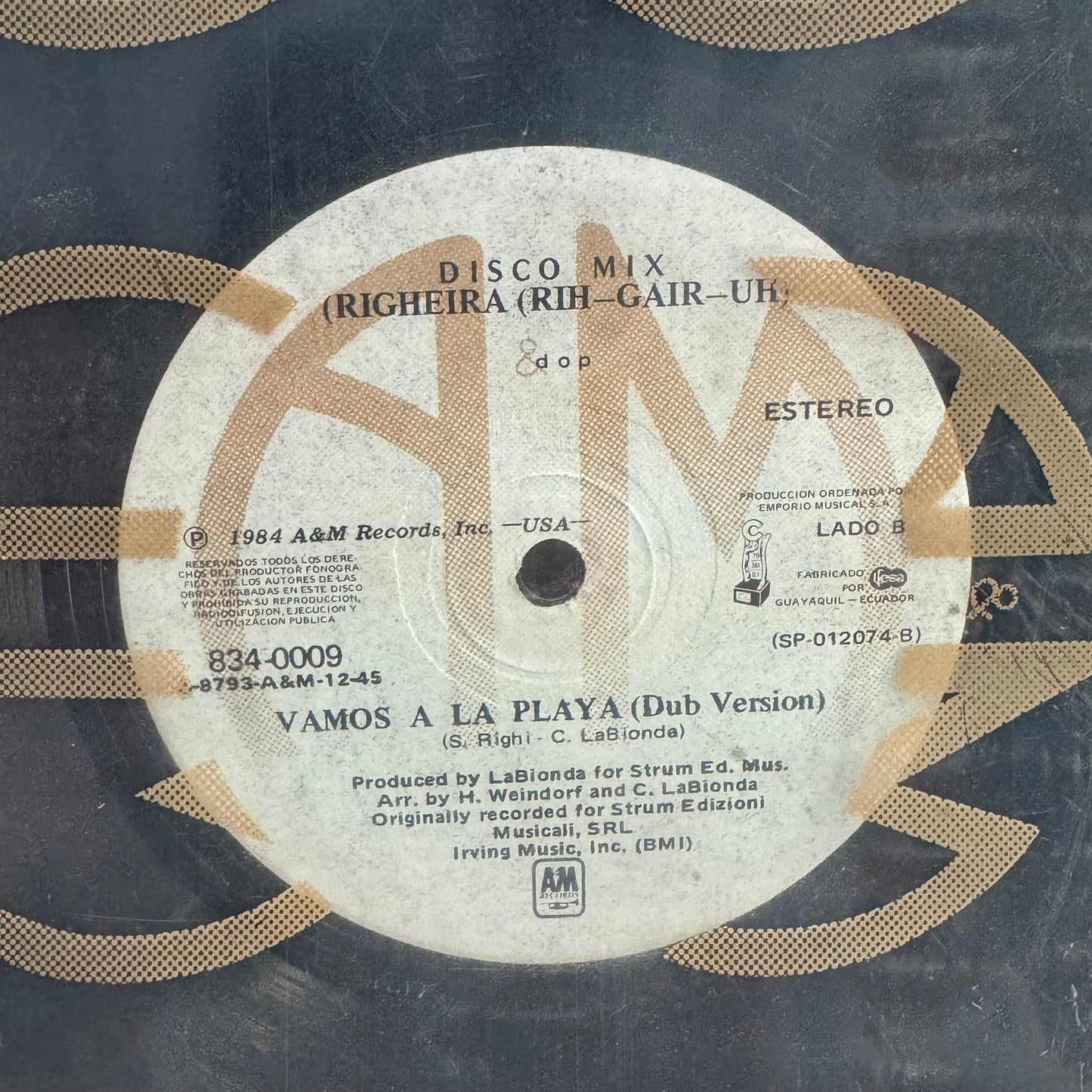 RIGHEIRA - VAMOS A LA PLAYA LP (MAXI SINGLE)