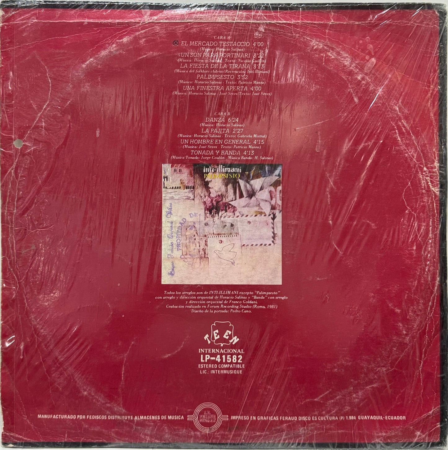 INTI ILLIMANI - PALIMPSESTO LP