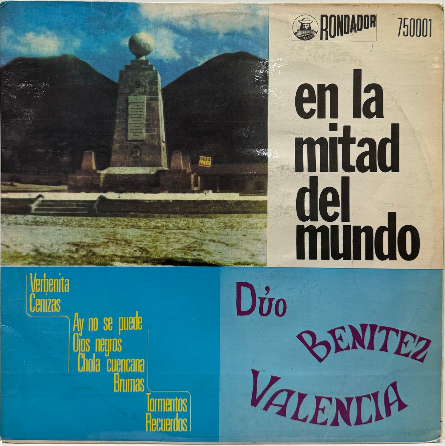 BENITEZ - VALENCIA - EN LA MITAD DEL MUNDO LP
