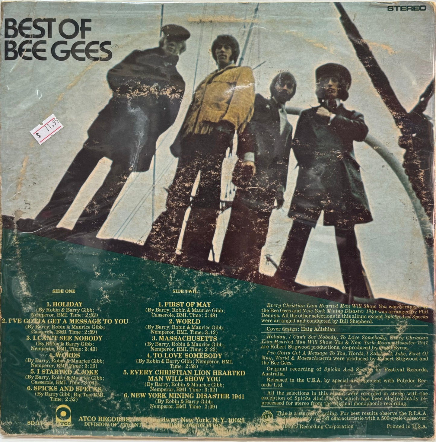 BEE GEES - BEST OF LP