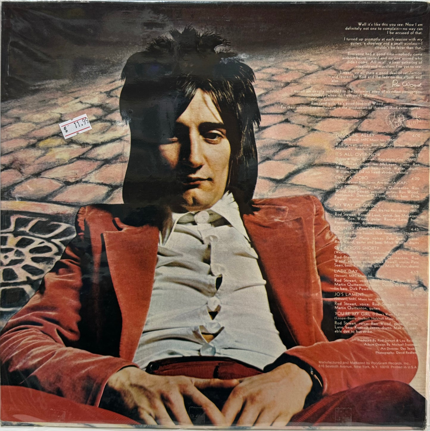 ROD STEWART - GASOLINE ALLEY LP