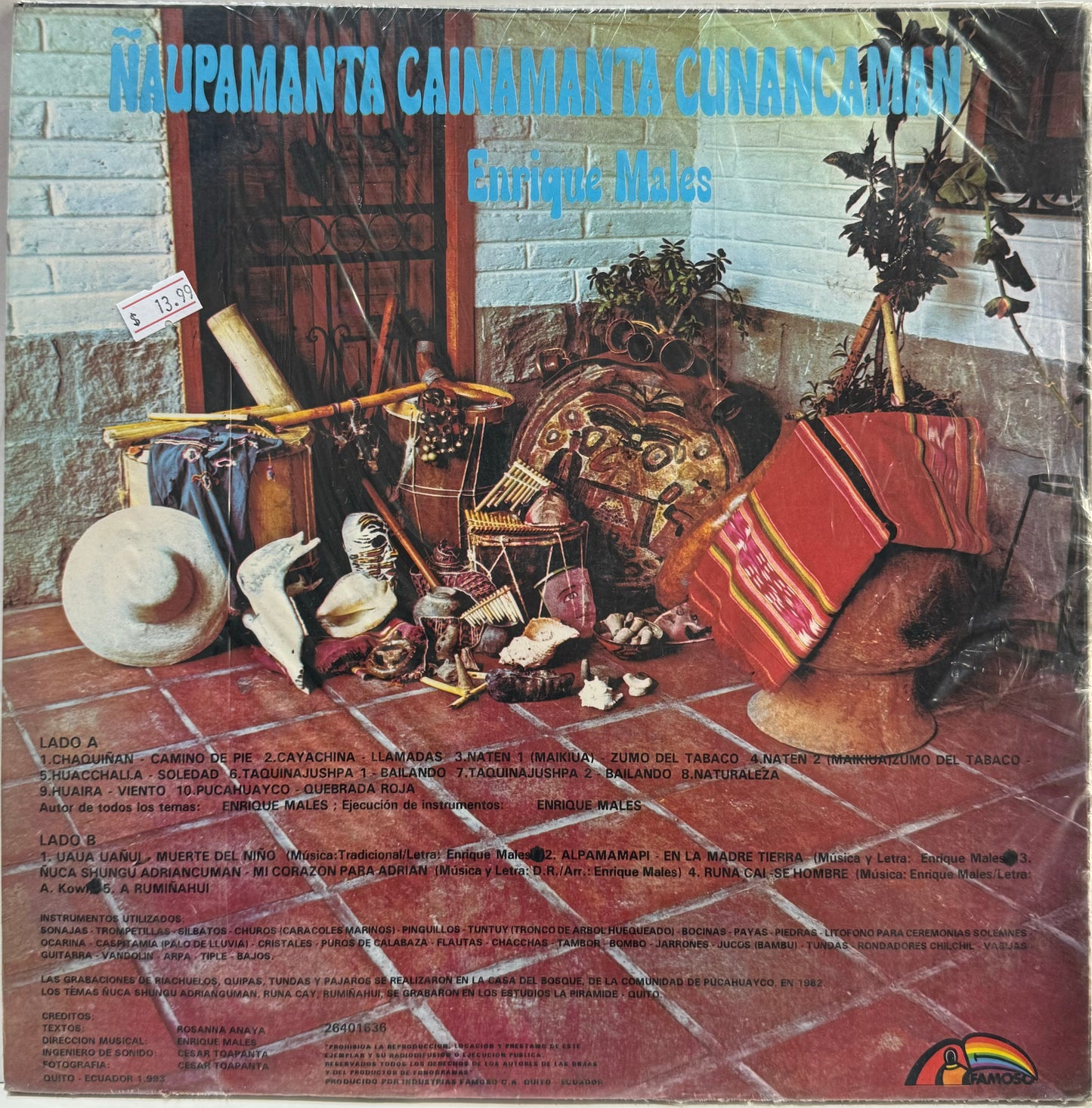 ENRIQUE MALES - ÑAUPAMANTA CAINAMANTA CUNANCAMAN LP