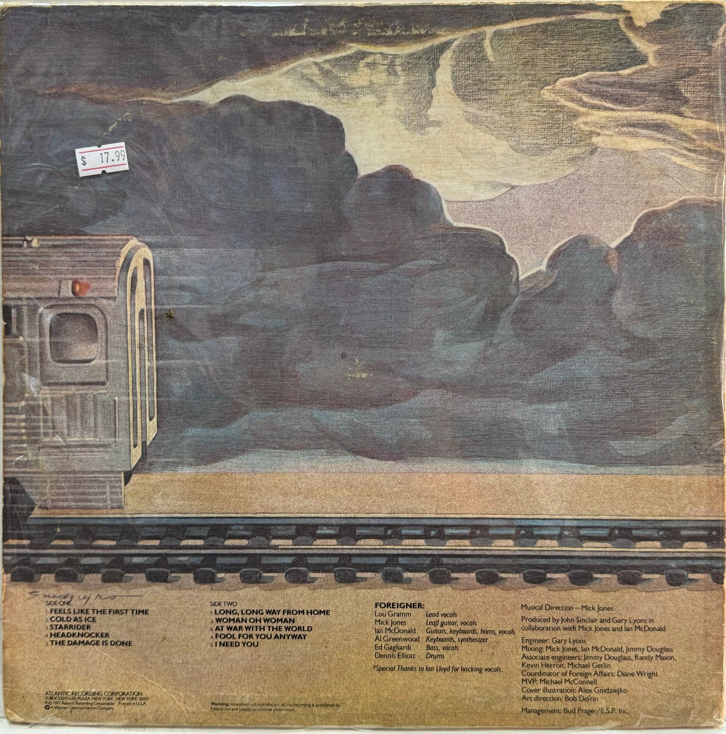 FOREIGNER - FOREIGNER LP (DE EPOCA)