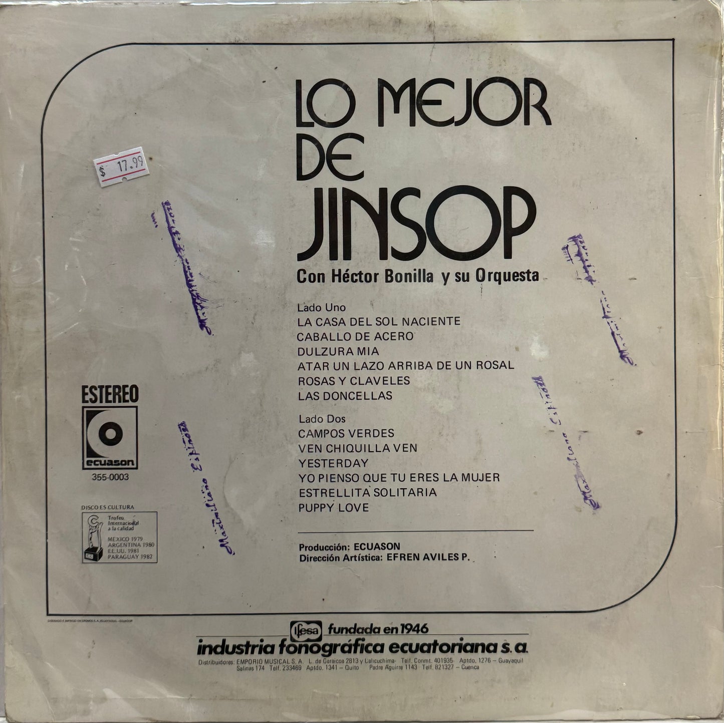 JINSOP - LO MEJOR LP