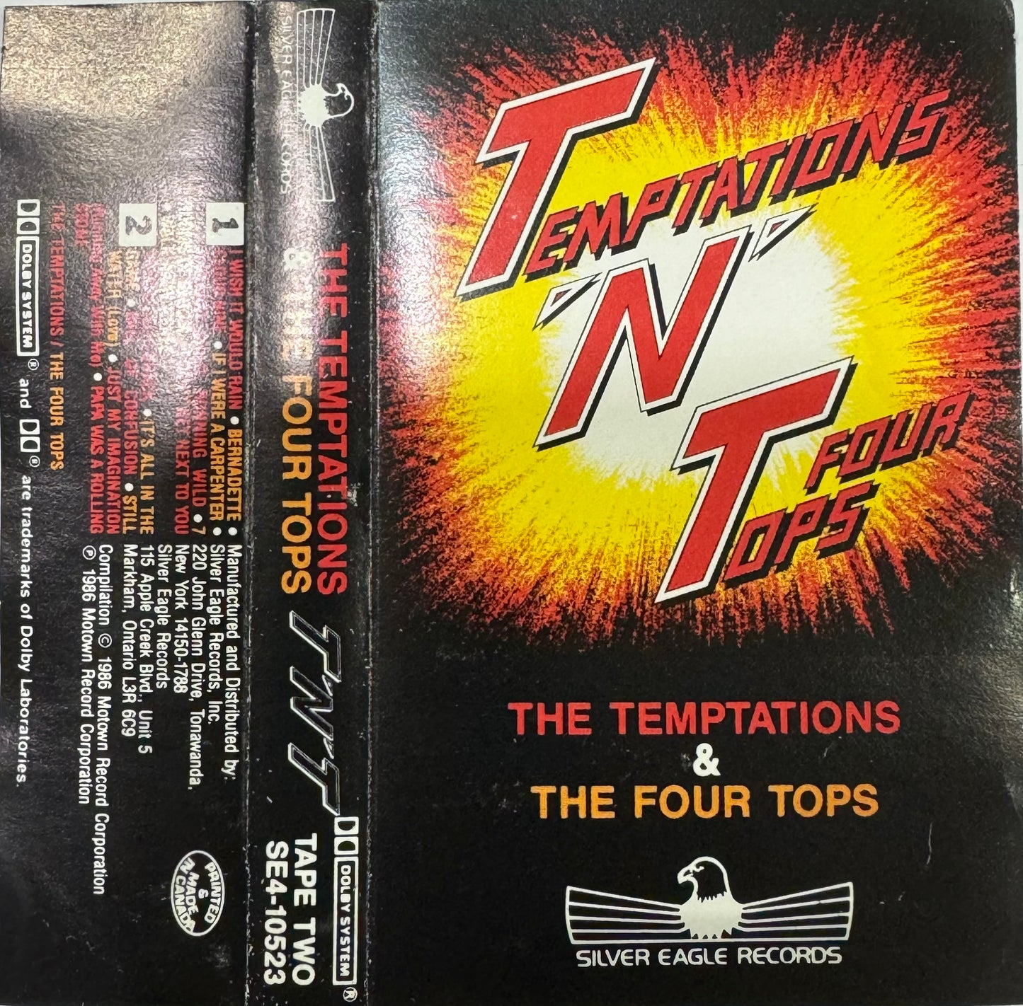 THE TEMPTATIONS - THE FOUR TOPS CASSETTE