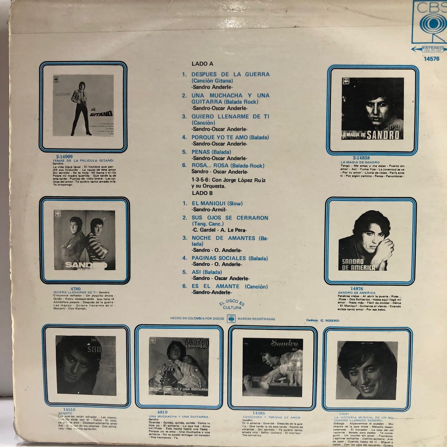 SANDRO - LOS MAS GRANDES EXITOS DE LP