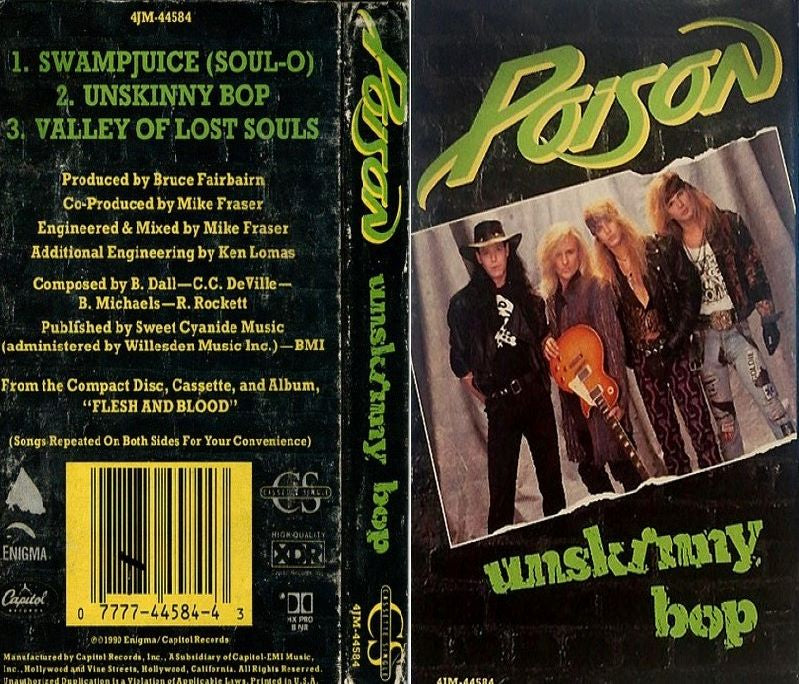 POISON - UNSKINNY BOP CASSETTE (DE EPOCA)