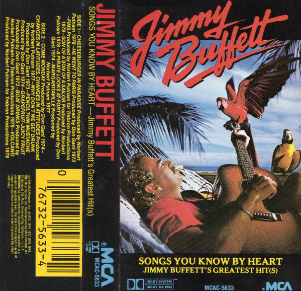 JIMMY BUFFETT - SONG YOU KNOW BY HEART CASSETTE