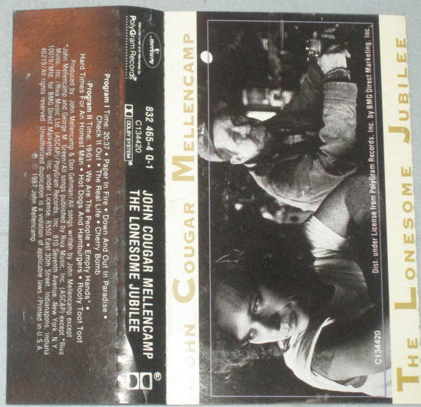 JOHN COUGAR - THE LPNESOME JUBILEE CASSETTE