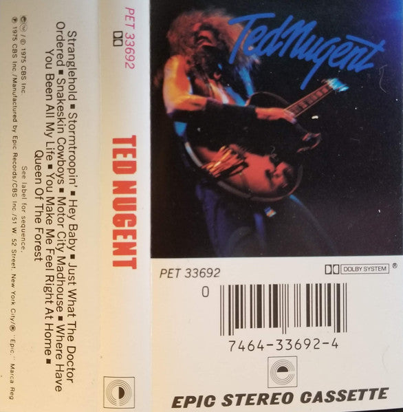 TED NUGENT - TED NUGENT CASSETTE