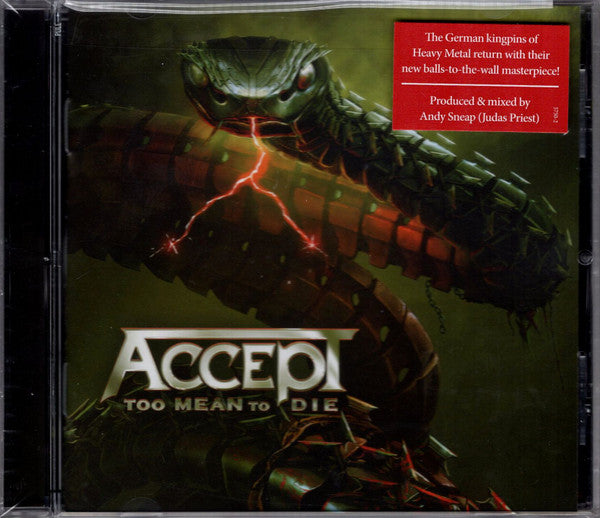 ACCEPT - TOO MEAN TO DIE CD