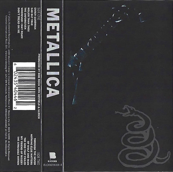 METALLICA - THE BLACK ALBUM CASSETTE