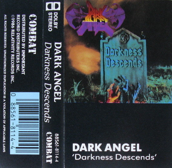 DARK ANGEL - DARKNESS DESCENDS CASSETTE