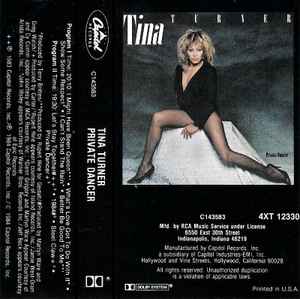 TINA TURNER - PRIVATE DANCER CASSETTE