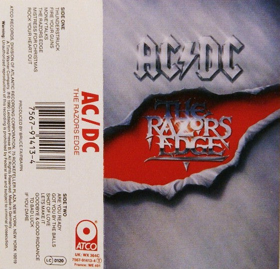 AC/DC - THE RAZORS EDGE CASSETTE