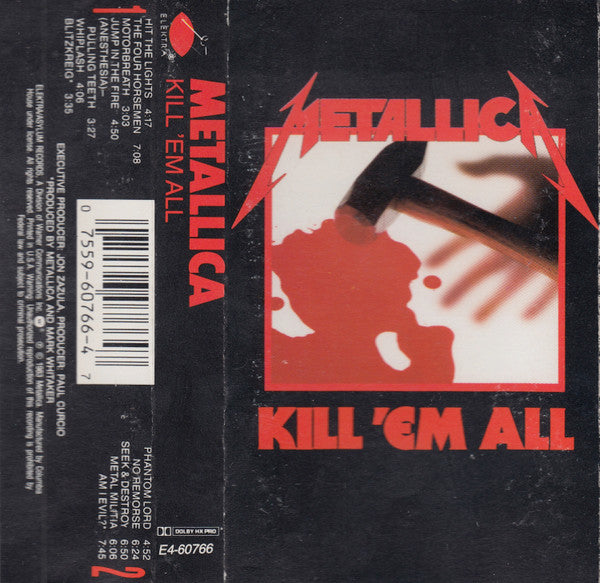 METALLICA - KILL EM ALL CASSETTE