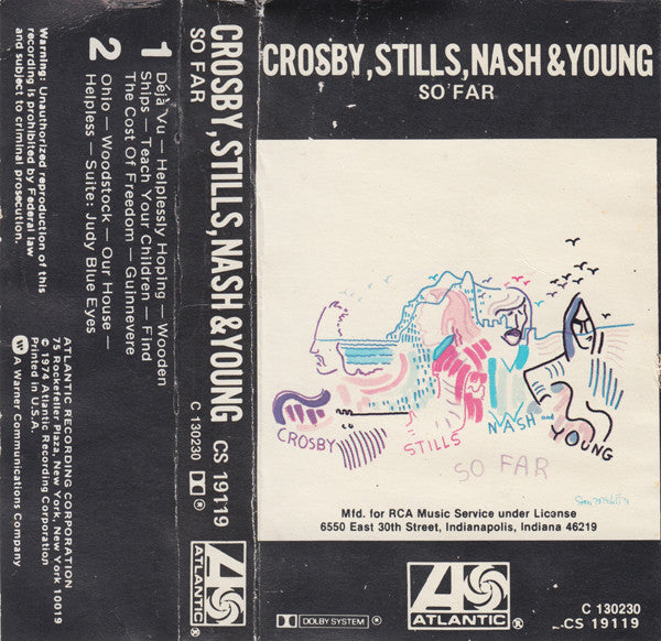 CROSBY STILLS NASH & YOUNG - SO FAR CASSETTE