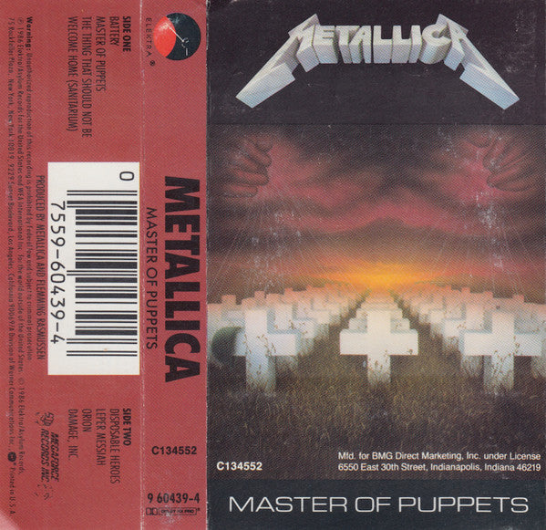 METALLICA - MASTER OF PUPPETS CASSETTE