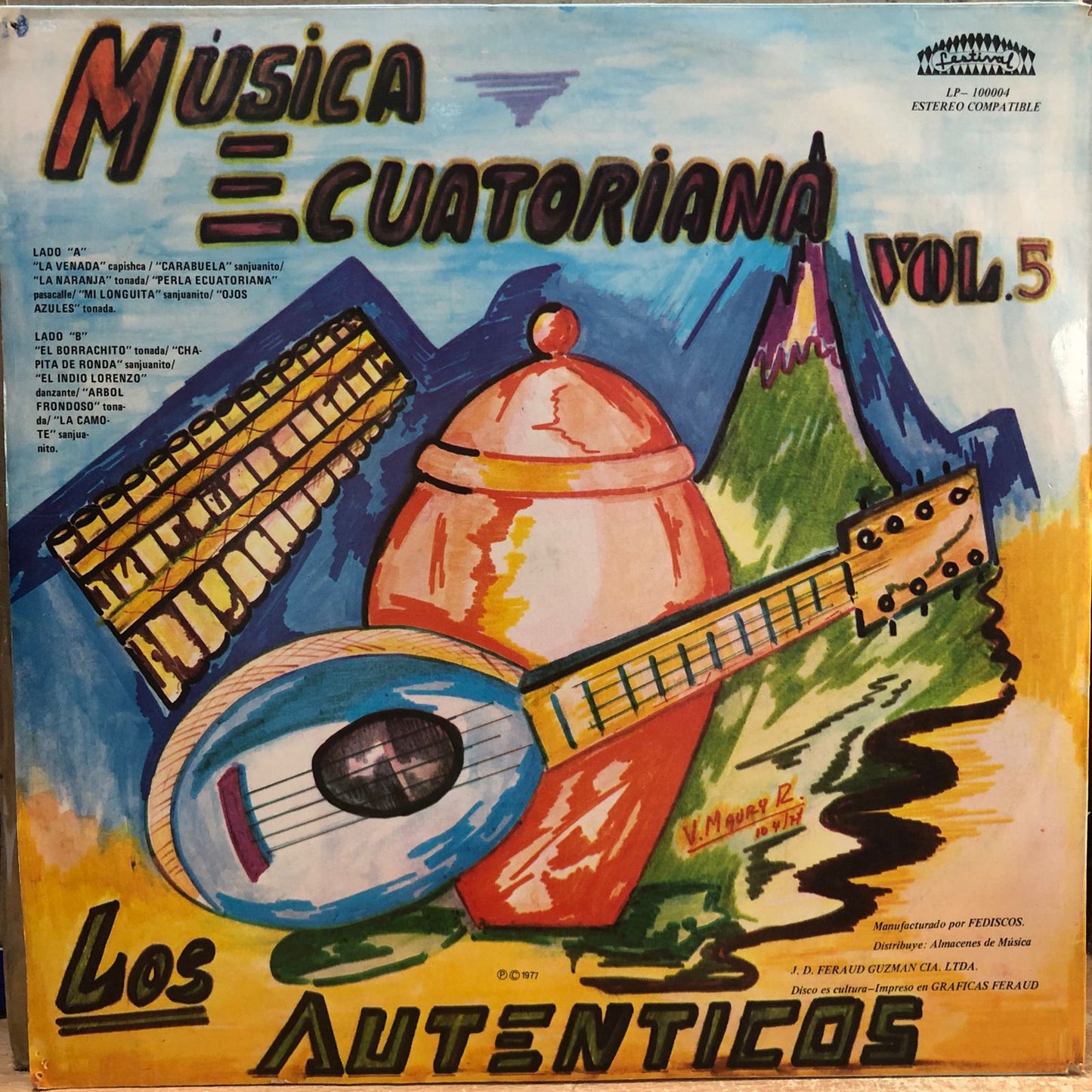 LOS AUTENTICOS - MUSICA ECUATORIA VOL.5 LP