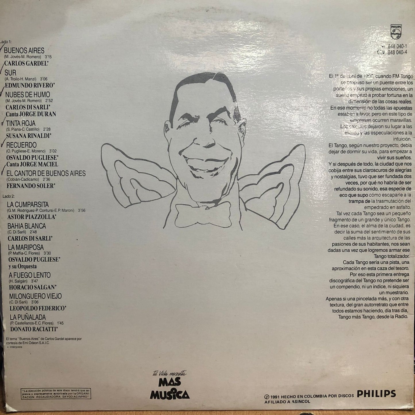 CARLOS GARDEL ASTOR PIAZZOLLA - SOLO PARA COLECCIONISTA LP