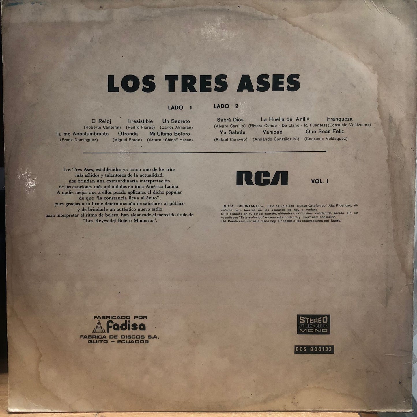 LOS TRES ASES LP