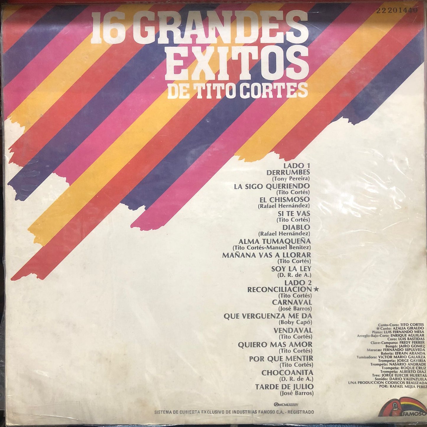 TITO CORTES - 16 GRANDES EXITOS LP
