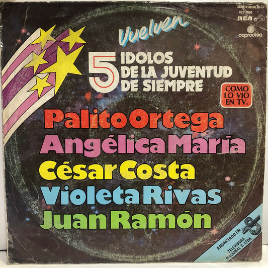 5 IDOLOS DE LA JUVENTUD DE SIEMPRE - VUELVEN  LP