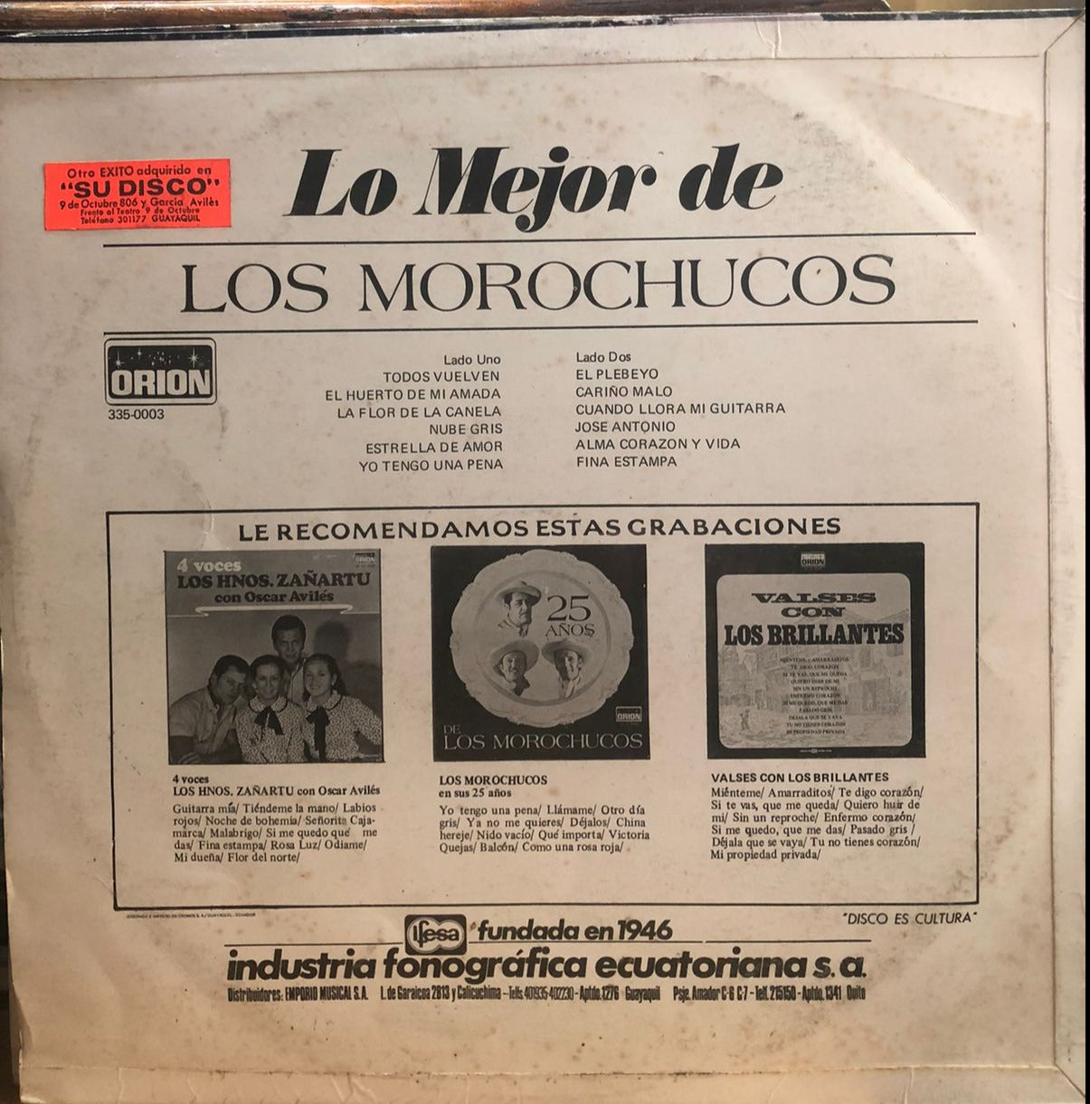 LOS MOROCHUCOS - LO MEJOR DE LP