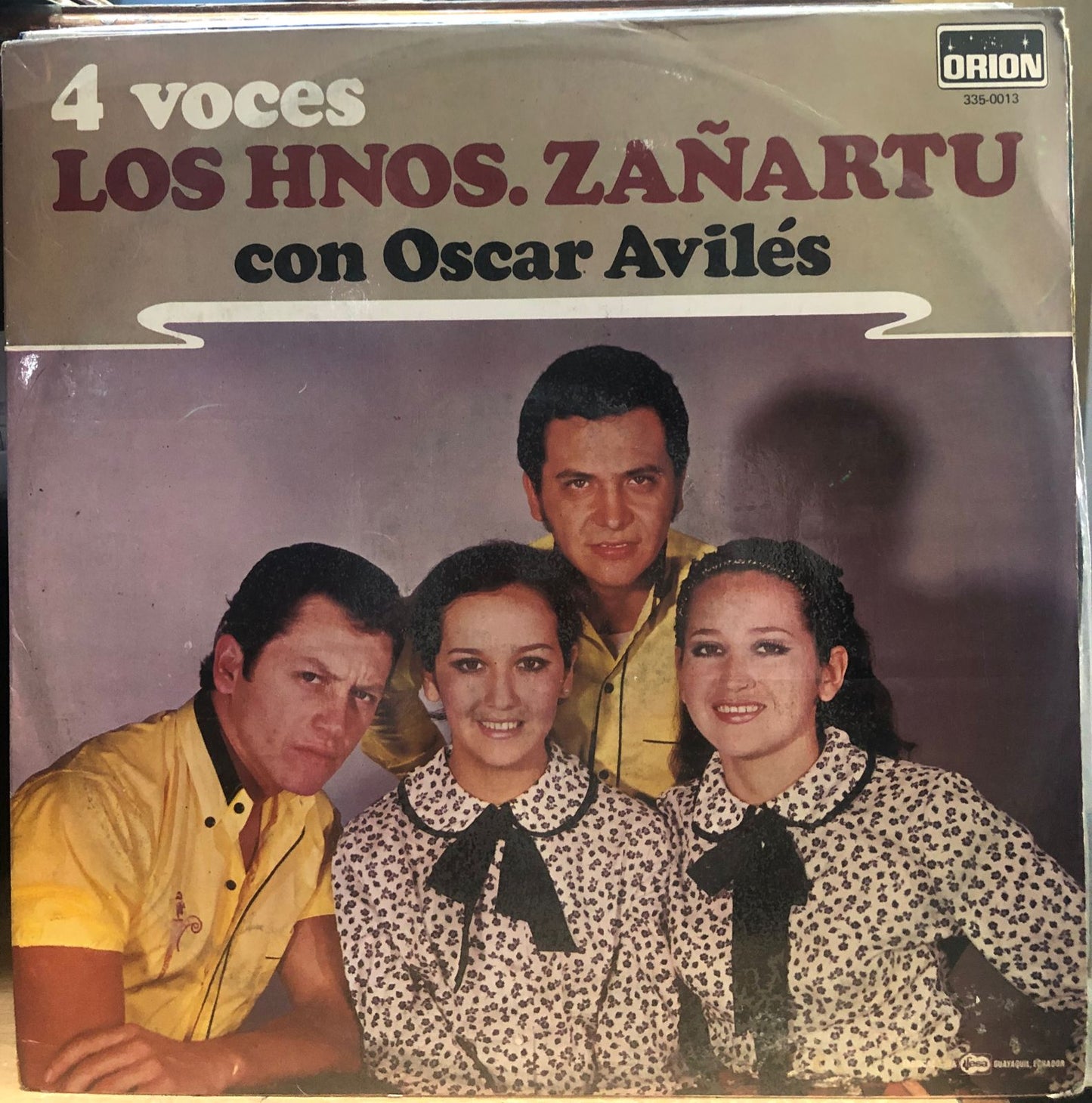 LOS HNOS ZAÑARTU CON OSCAR AVILES - 4 VOCES LP